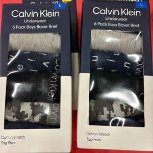 Calvin Klein Boxer Briefs - Gray, Black, and Blue